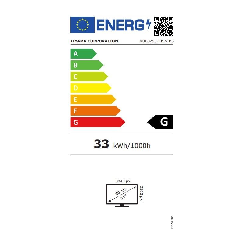 Buy iiyama LCD Business Monitor XUB3293UHSN-B5 - 32'' 4K IPS HDMI DP USB-C Black in Cyprus, Nicosia, Limassol, Larnaka, Pafos