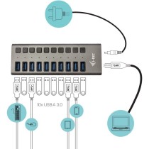 I-Tec U3CHARGEHUB10 USB 3.0 10-Port Hub + 48W Adapter — Armenius Store Cyprus