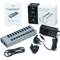 I-Tec U3CHARGEHUB10 USB 3.0 10-Port Hub + 48W Adapter — Armenius Store Cyprus