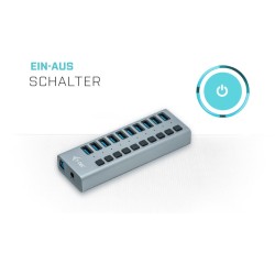 D I-TEC USB 3.0 HUB 10 PORT - USB-A Hub, 10-Port, 48W Power Supply — Buy in Cyprus with Fast Delivery