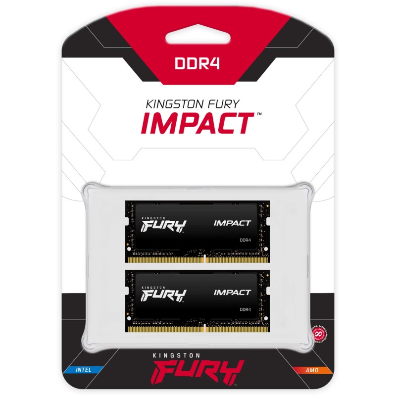 Buy Kingston FURY Impact DDR4 SO-DIMM KIT - SO 3200 - 64GB (2x32GB) in Cyprus, Nicosia, Limassol, Larnaka, Pafos