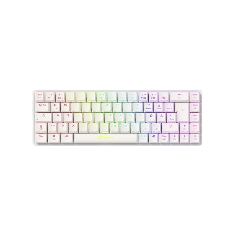 Buy Sharkoon PureWriter W65 Gaming Keyboard - W65 - White-Red DE layout in Cyprus, Nicosia, Limassol, Larnaka, Pafos