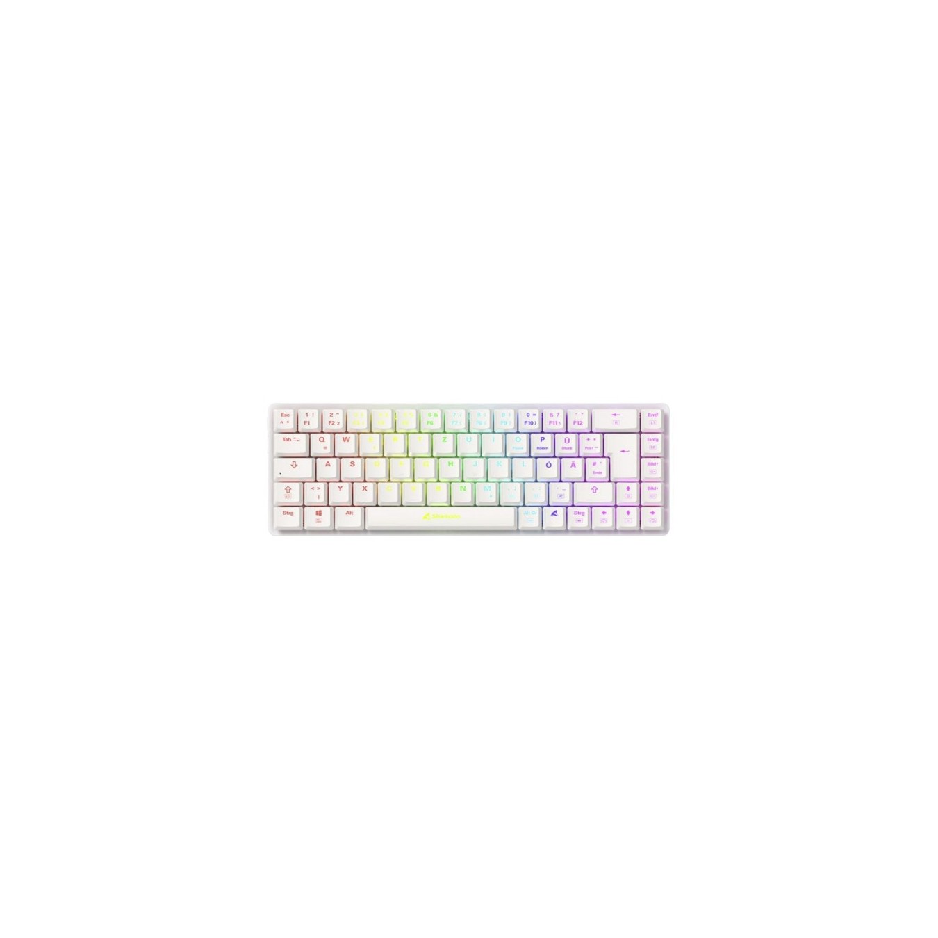 Sharkoon PureWriter W65 Gaming Keyboard - W65 - White-Red DE layout — Buy in Cyprus with Fast Delivery