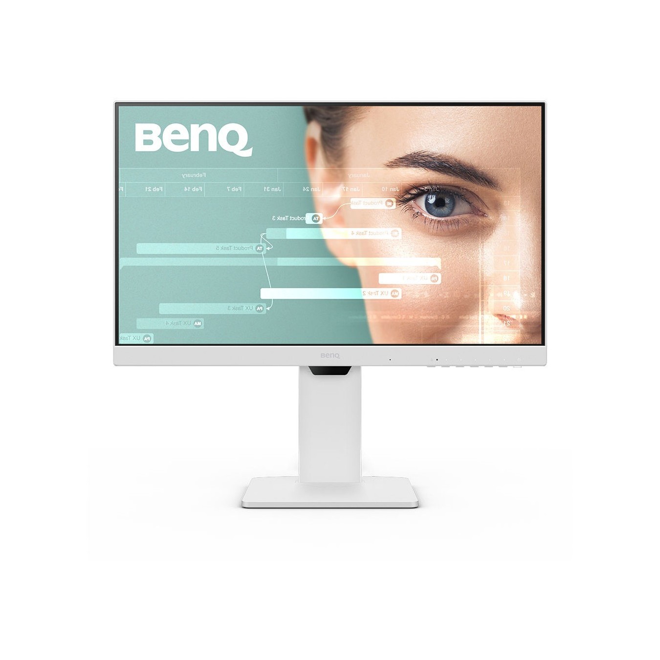 BenQ GW2486TC Monitor - GW2486TC - 23.8in FHD, USB-C/DP/HDMI, White with Lift Pivot Stand — Buy in Cyprus with Fast Delivery