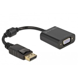 Buy DELOCK DisplayPort 1.2 to VGA Passive Adapter - black in Cyprus, Nicosia, Limassol, Larnaka, Pafos