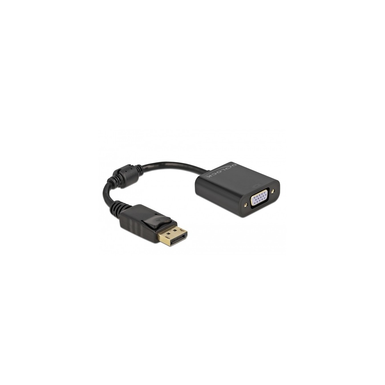 DELOCK DisplayPort 1.2 to VGA Passive Adapter - black — Buy in Cyprus with Fast Delivery
