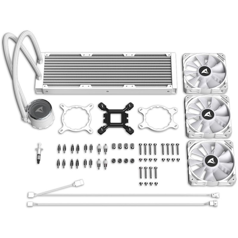 Buy K Sharkoon S90 RGB White AIO 360mm - S90 - White in Cyprus, Nicosia, Limassol, Larnaka, Pafos