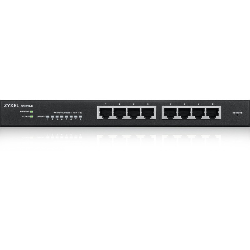Buy 8P Zyxel GS1915-8 M - GS1915-8 M - 8-Port Gigabit Web-managed Switch in Cyprus, Nicosia, Limassol, Larnaka, Pafos