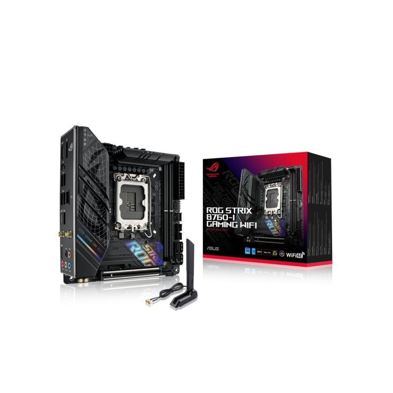 Buy ASUS ROG Strix B760-I Gaming WiFi - Mini-ITX LGA1700 DDR5 (up to 96GB), 2x M... in Cyprus, Nicosia, Limassol, Larnaka, Pafos