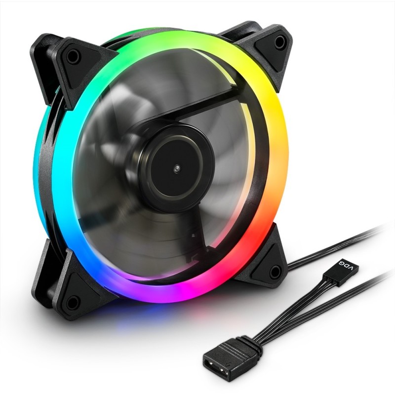Buy 120mm Sharkoon SHARK Blades RGB Fan - Black in Cyprus, Nicosia, Limassol, Larnaka, Pafos