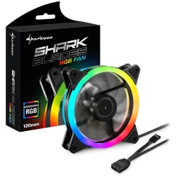 Buy 120mm Sharkoon SHARK Blades RGB Fan - Black in Cyprus, Nicosia, Limassol, Larnaka, Pafos