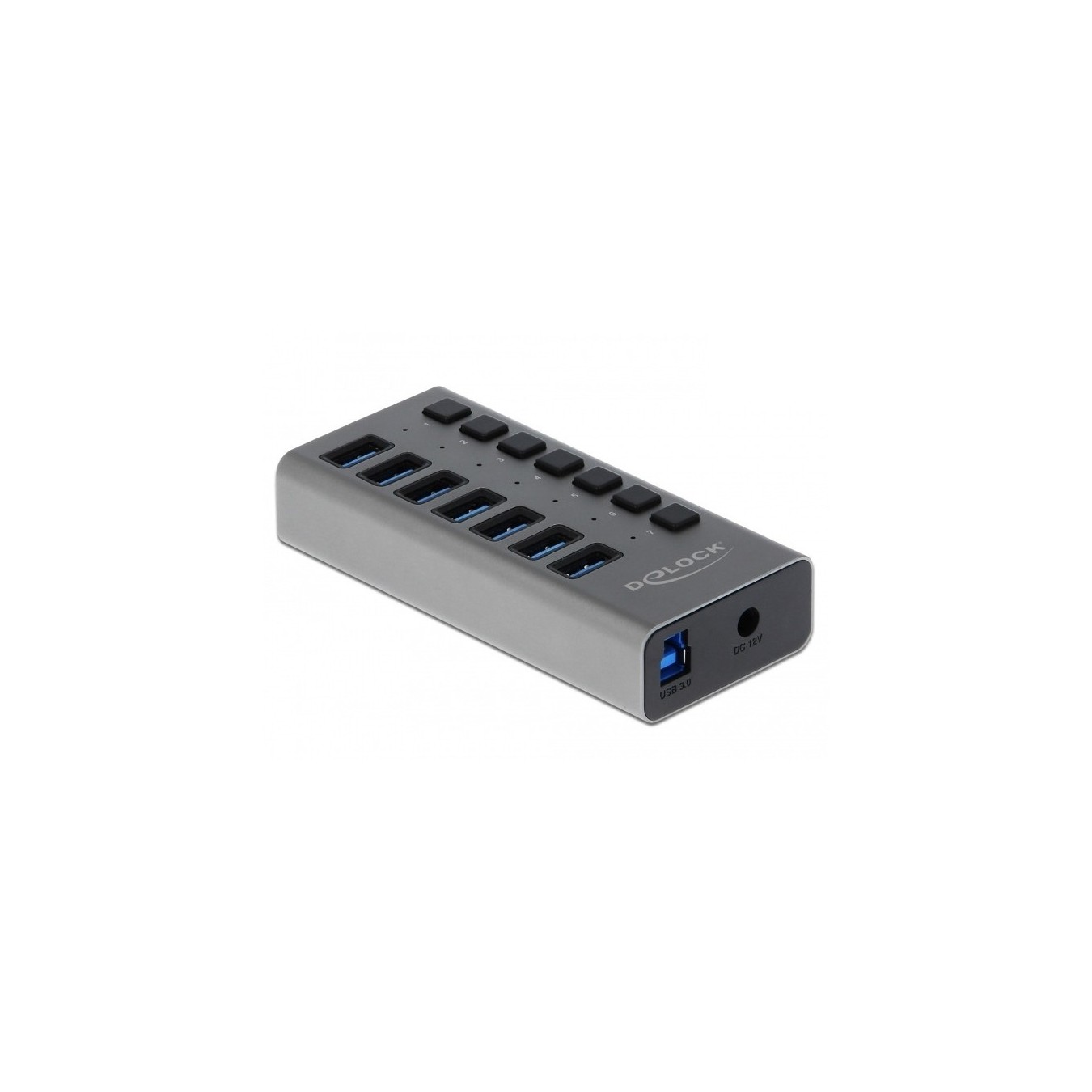 DELOCK External SuperSpeed USB Hub with 7 Ports and Power Switch — Buy in Cyprus with Fast Delivery