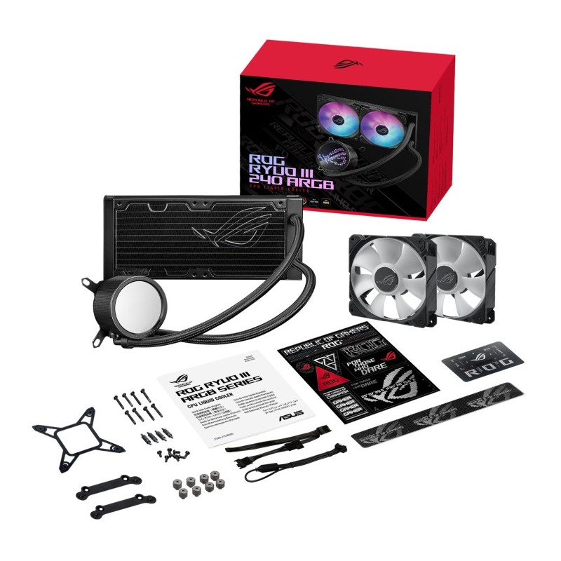 Buy ROG Ryuo III 240 ARGB - RYUO III 240 - ARGB 5V, 240mm AIO Liquid Cooler in Cyprus, Nicosia, Limassol, Larnaka, Pafos