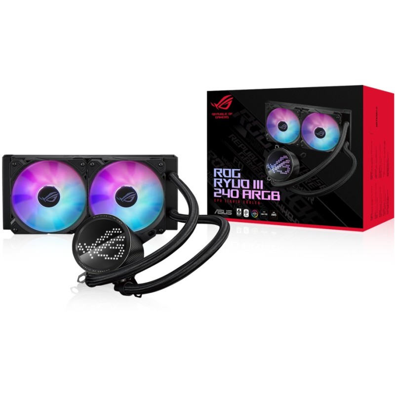 Buy ROG Ryuo III 240 ARGB - RYUO III 240 - ARGB 5V, 240mm AIO Liquid Cooler in Cyprus, Nicosia, Limassol, Larnaka, Pafos