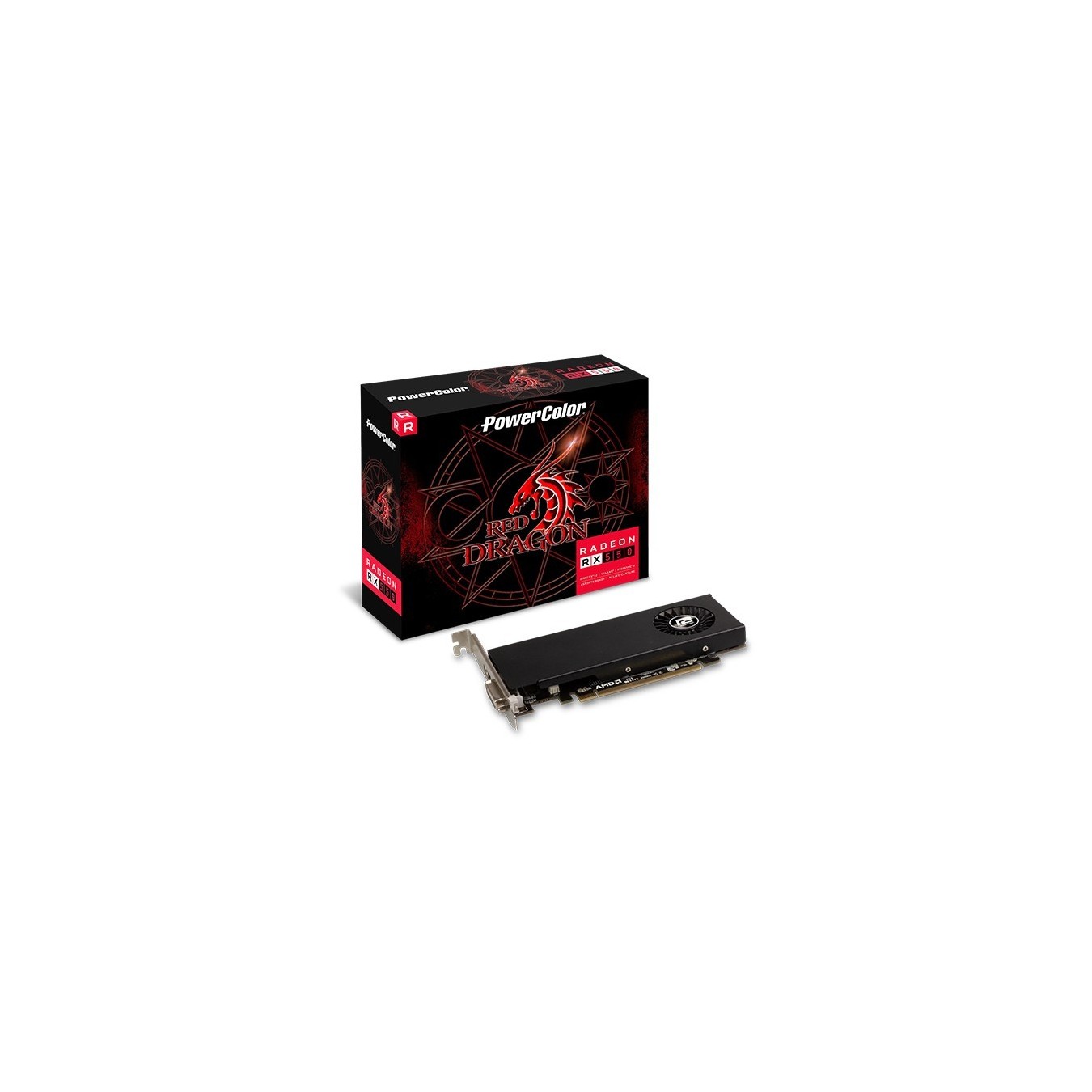 RX 550 4GB PowerColor Red Dragon Radeon LP - RX 550 - Red Dragon Edition (Red, DDR5) — Buy in Cyprus with Fast Delivery