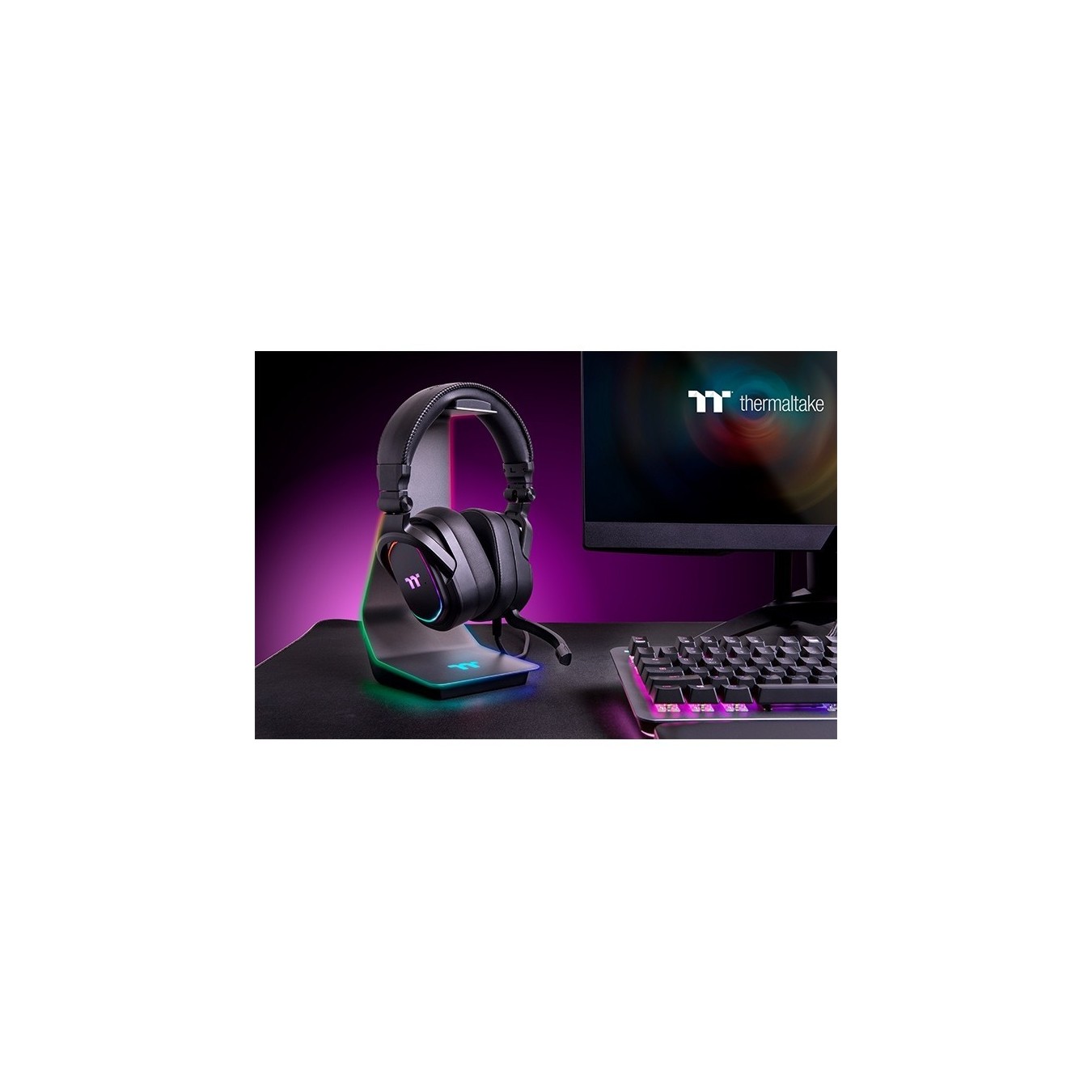 Thermaltake ARGENT HS1 RGB Gaming Headset Stand - HS1 - RGB Aluminum — Buy in Cyprus with Fast Delivery