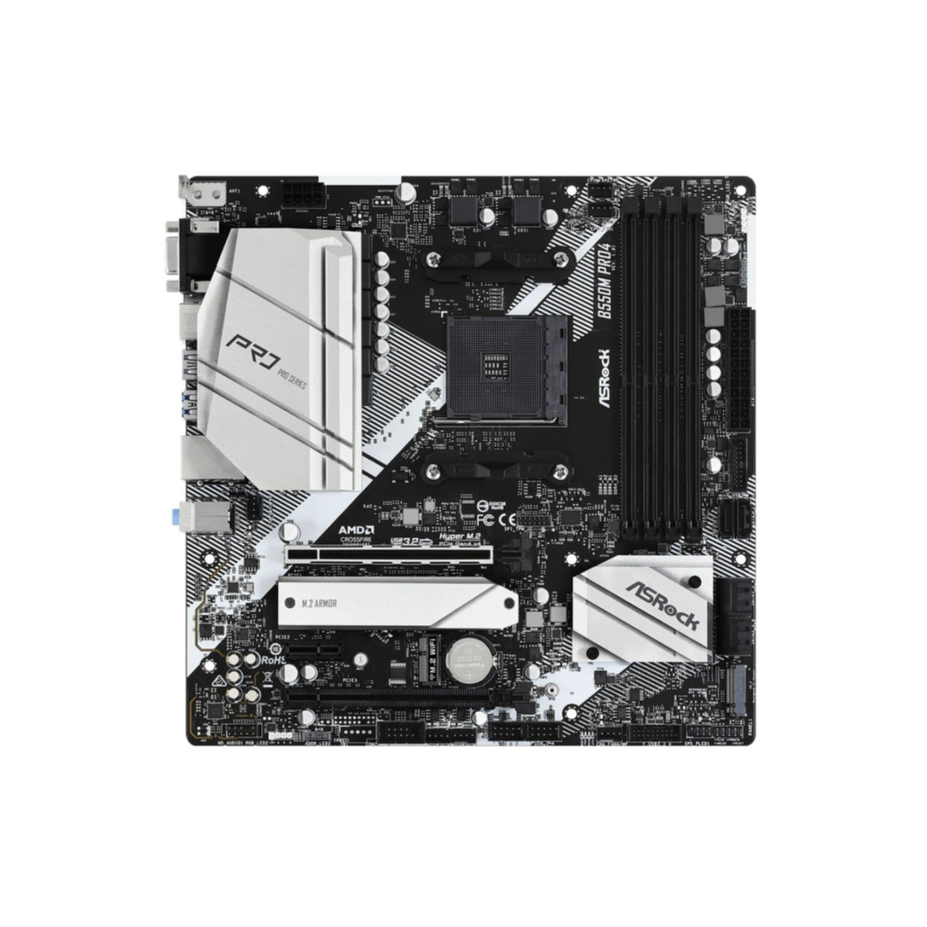 ASRock B550M Pro4 - B550M PRO4 - Micro-ATX AM4 Motherboard, B550 Chipset, Up to 128GB DDR4 — Buy in Cyprus with Fast Delivery