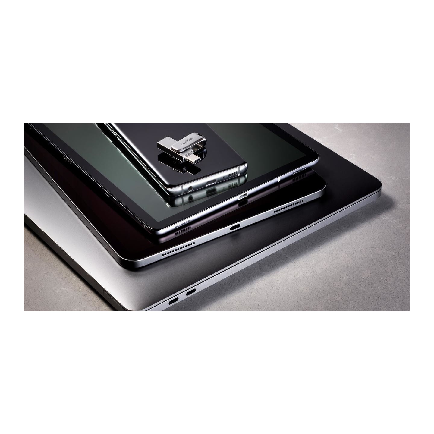 SanDisk Ultra Dual Drive Luxe Type-C - 64GB - Silver, USB-C/USB-A, USB 3.1 — Buy in Cyprus with Fast Delivery