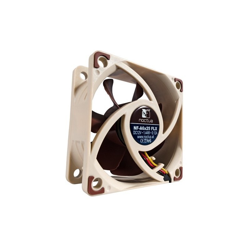 Buy Noctua NF-A6x25 FLX Fan - NF-A6x25 FLX - 60x60x25mm, 25mm thick in Cyprus, Nicosia, Limassol, Larnaka, Pafos