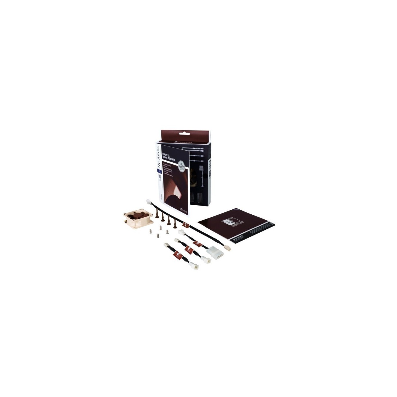 Noctua NF-A6x25 FLX Fan - NF-A6x25 FLX - 60x60x25mm, 25mm thick — Buy in Cyprus with Fast Delivery