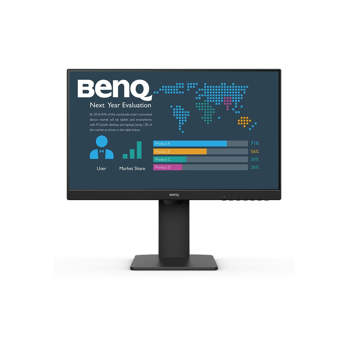 BenQ BL2486TC 23.8" FHD IPS 100Hz USB-C Monitor - HDMI/DP Black (Boxed) — Buy in Cyprus with Fast Delivery