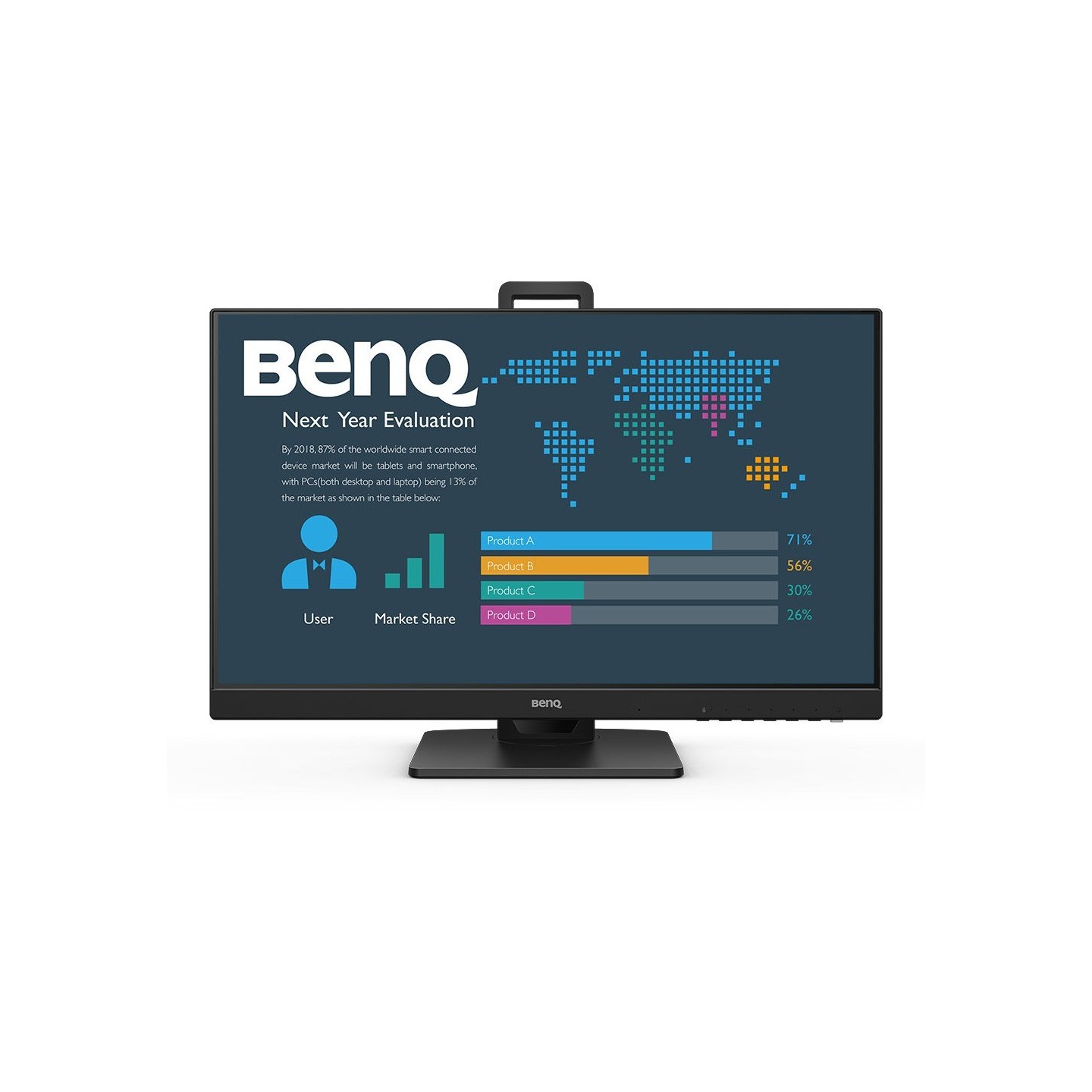 BenQ BL2486TC 23.8" FHD IPS 100Hz USB-C Monitor - HDMI/DP Black (Boxed) — Buy in Cyprus with Fast Delivery