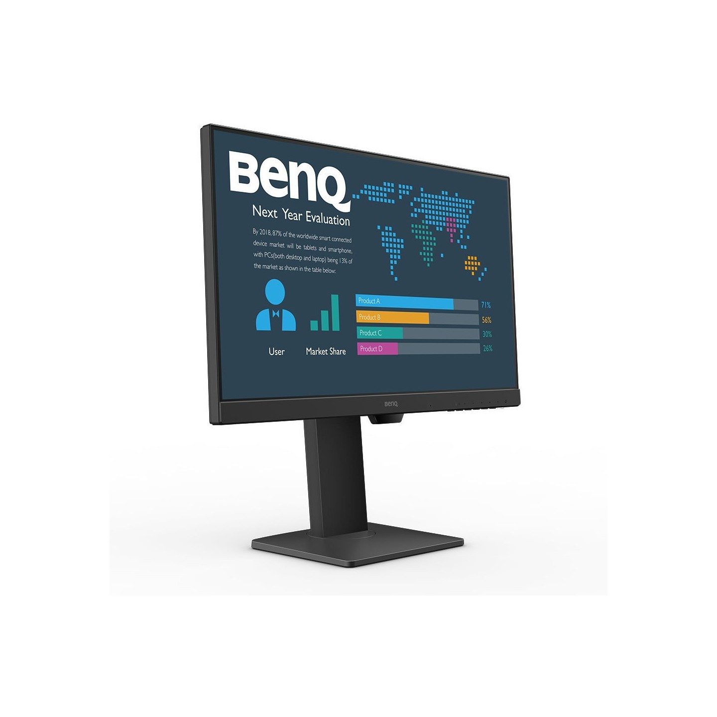BenQ BL2486TC 23.8" FHD IPS 100Hz USB-C Monitor - HDMI/DP Black (Boxed) — Buy in Cyprus with Fast Delivery