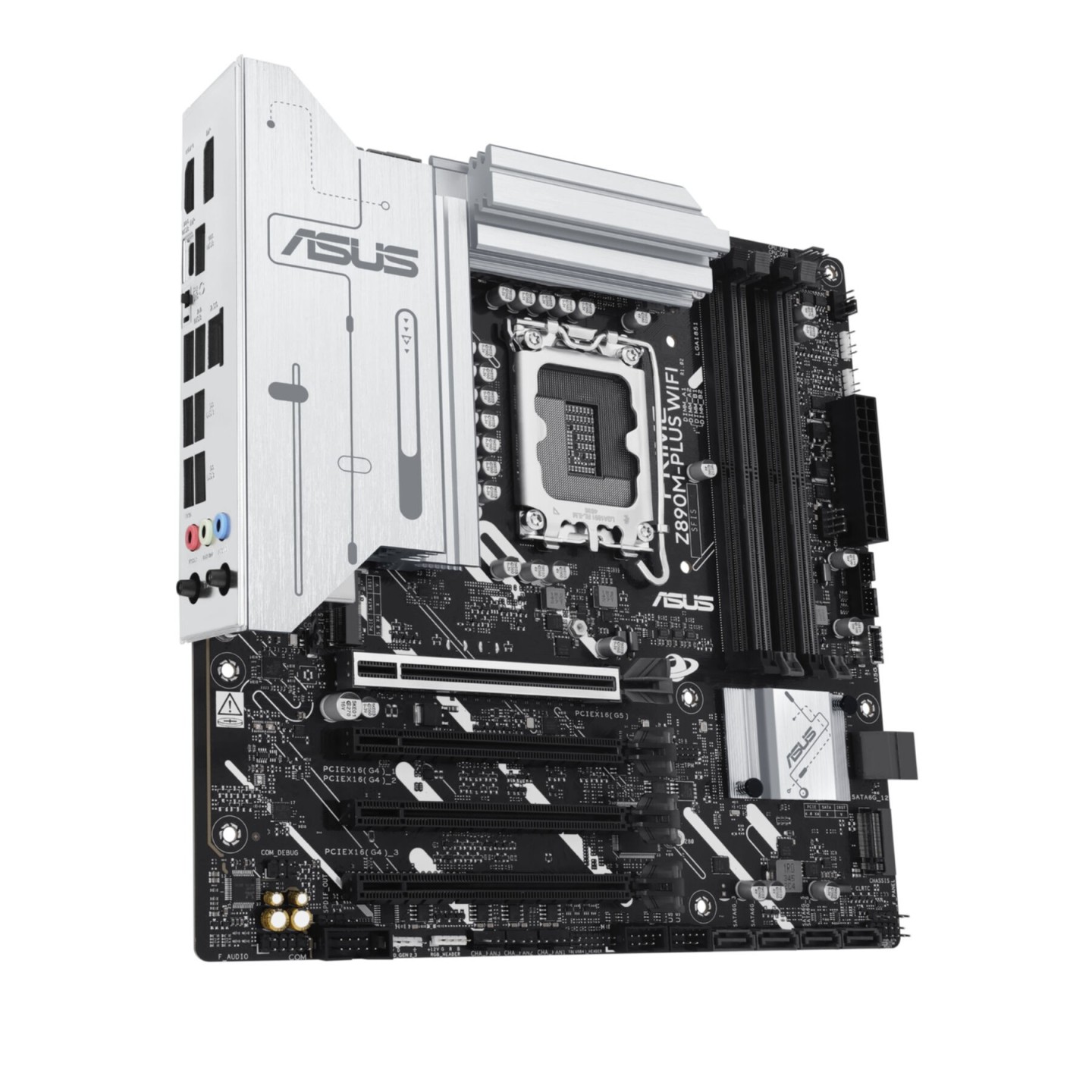 ASUS PRIME Z890M-PLUS WIFI - Z890 LGA1851 DDR5 up to 192GB Micro-ATX Wi-Fi 7 Bluetooth 5.4 2.5Gb LAN PCIe 5.0 (Boxed)