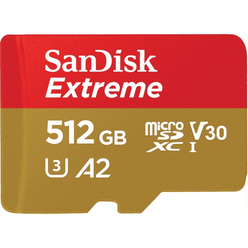 Buy CARD 512GB SanDisk Extreme MicroSD with Adapter - Up to 190 MB/s in Cyprus, Nicosia, Limassol, Larnaka, Pafos
