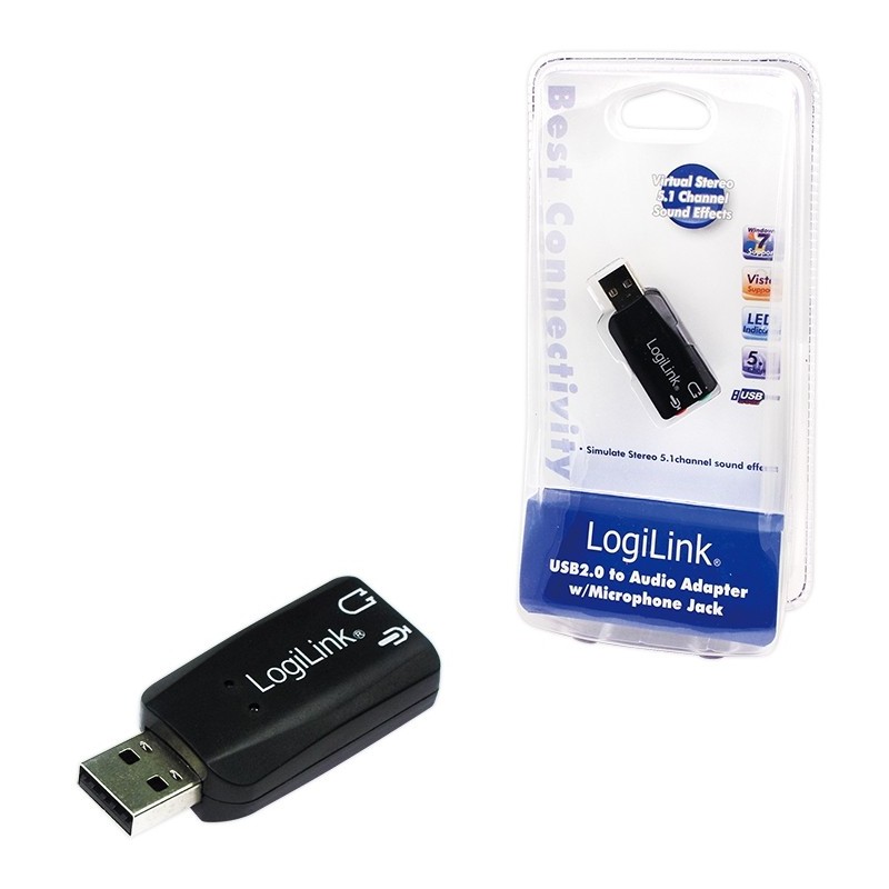 Buy LogiLink USB 2.0 Sound Card - Virtual 3D Sound Effect in Cyprus, Nicosia, Limassol, Larnaka, Pafos
