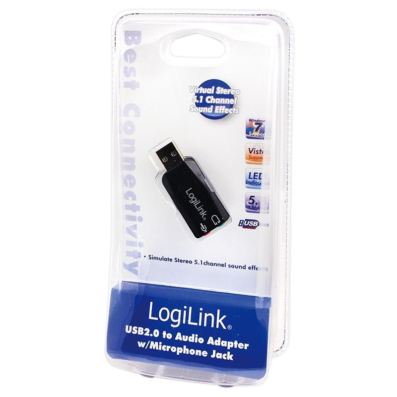 Buy LogiLink USB 2.0 Sound Card - Virtual 3D Sound Effect in Cyprus, Nicosia, Limassol, Larnaka, Pafos