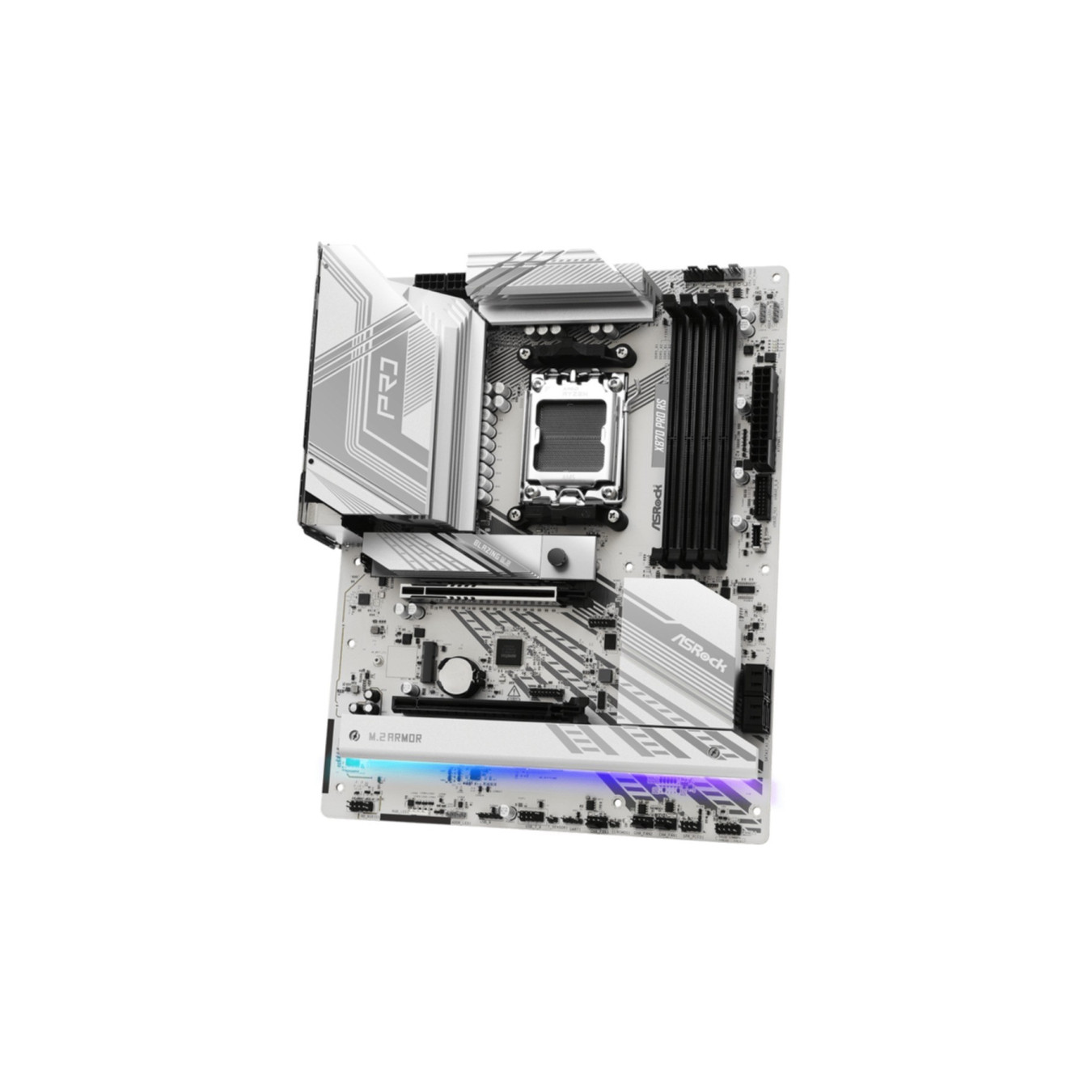 ASRock X870 Pro RS - AM5 ATX Motherboard - DDR5, 4x DIMM, 256GB Max, PCIe 5.0, White — Buy in Cyprus with Fast Delivery