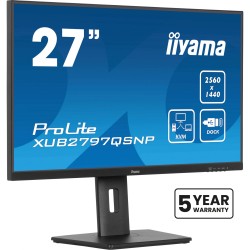 Buy IIYAMA 27-inch IPS Monitor - XUB2797QSNP-B1 - Flat, 16:9, HDMI/DP/USB-C in Cyprus, Nicosia, Limassol, Larnaka, Pafos