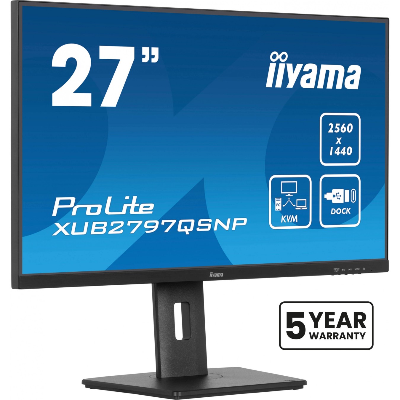 IIYAMA 27-inch IPS Monitor - XUB2797QSNP-B1 - Flat, 16:9, HDMI/DP/USB-C — Buy in Cyprus with Fast Delivery