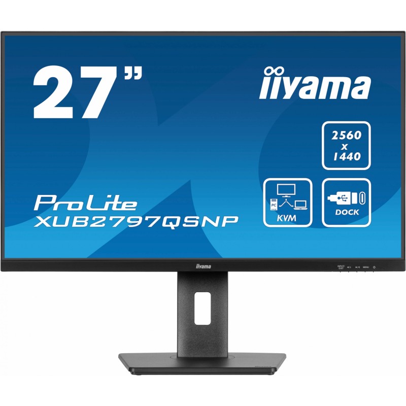 Buy IIYAMA 27-inch IPS Monitor - XUB2797QSNP-B1 - Flat, 16:9, HDMI/DP/USB-C in Cyprus, Nicosia, Limassol, Larnaka, Pafos