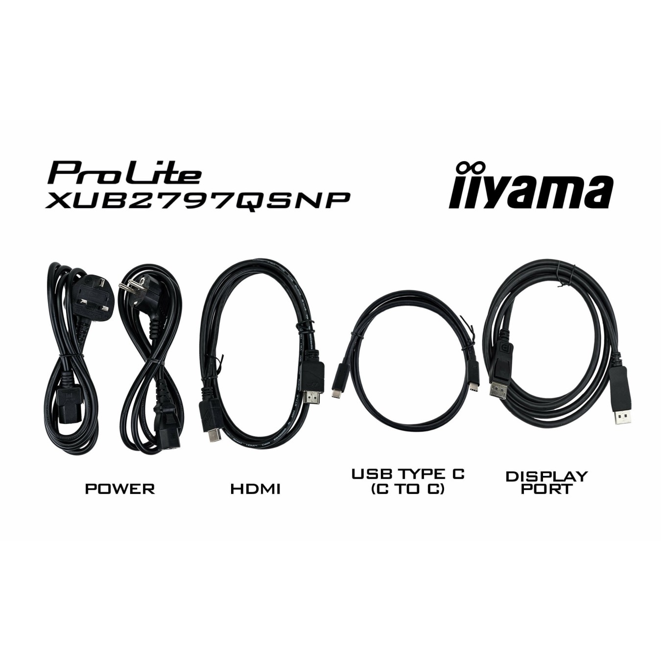 IIYAMA 27-inch IPS Monitor - XUB2797QSNP-B1 - Flat, 16:9, HDMI/DP/USB-C — Buy in Cyprus with Fast Delivery