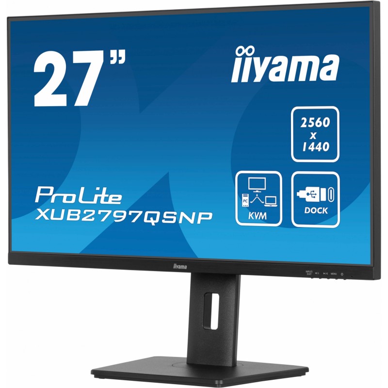 Buy IIYAMA 27-inch IPS Monitor - XUB2797QSNP-B1 - Flat, 16:9, HDMI/DP/USB-C in Cyprus, Nicosia, Limassol, Larnaka, Pafos