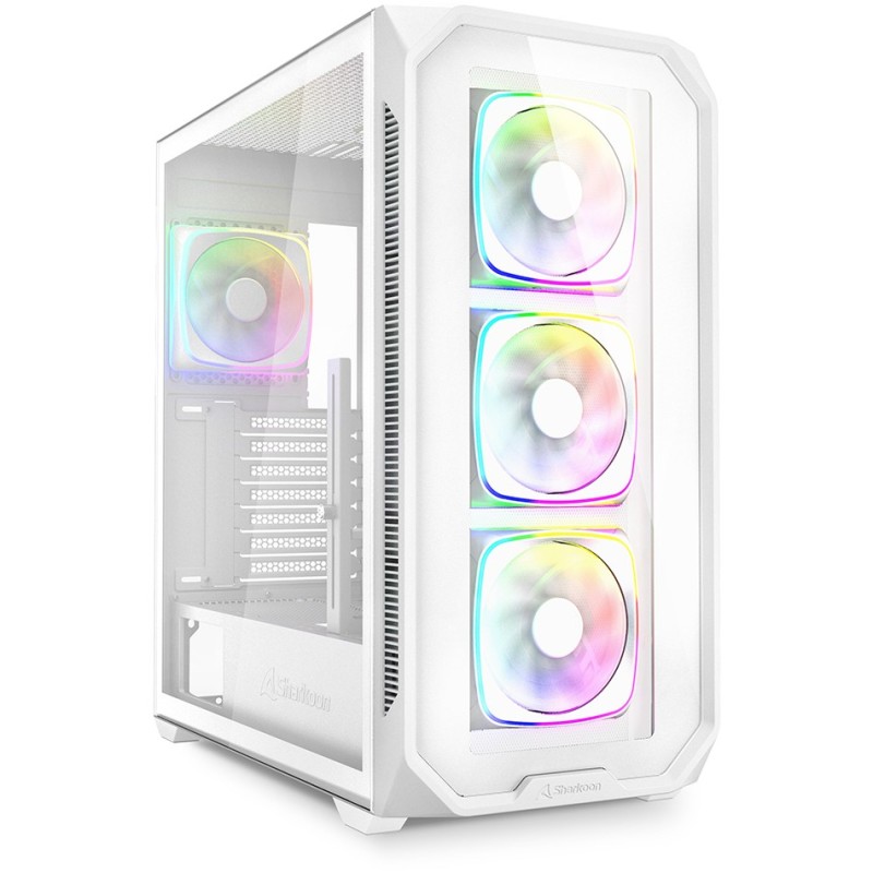 Buy Sharkoon AK5G RGB ATX Case - AK5G - White tempered glass in Cyprus, Nicosia, Limassol, Larnaka, Pafos