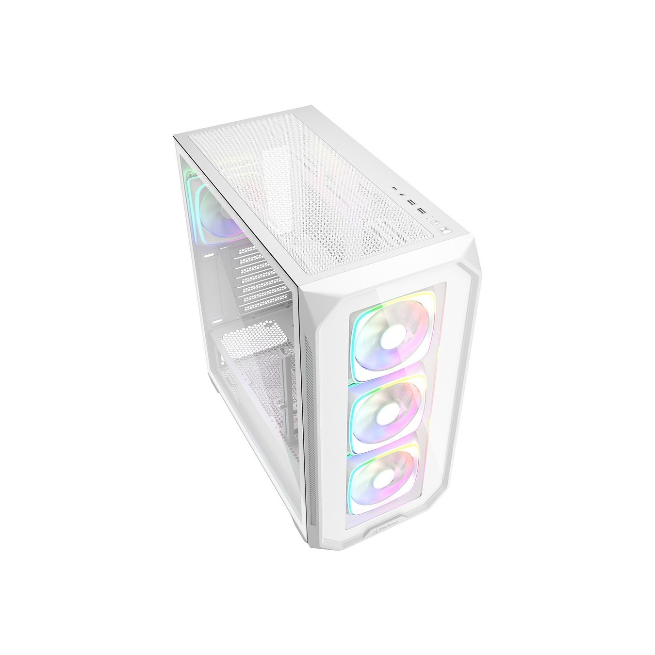 Sharkoon AK5G RGB ATX Case - AK5G - White tempered glass — Buy in Cyprus with Fast Delivery