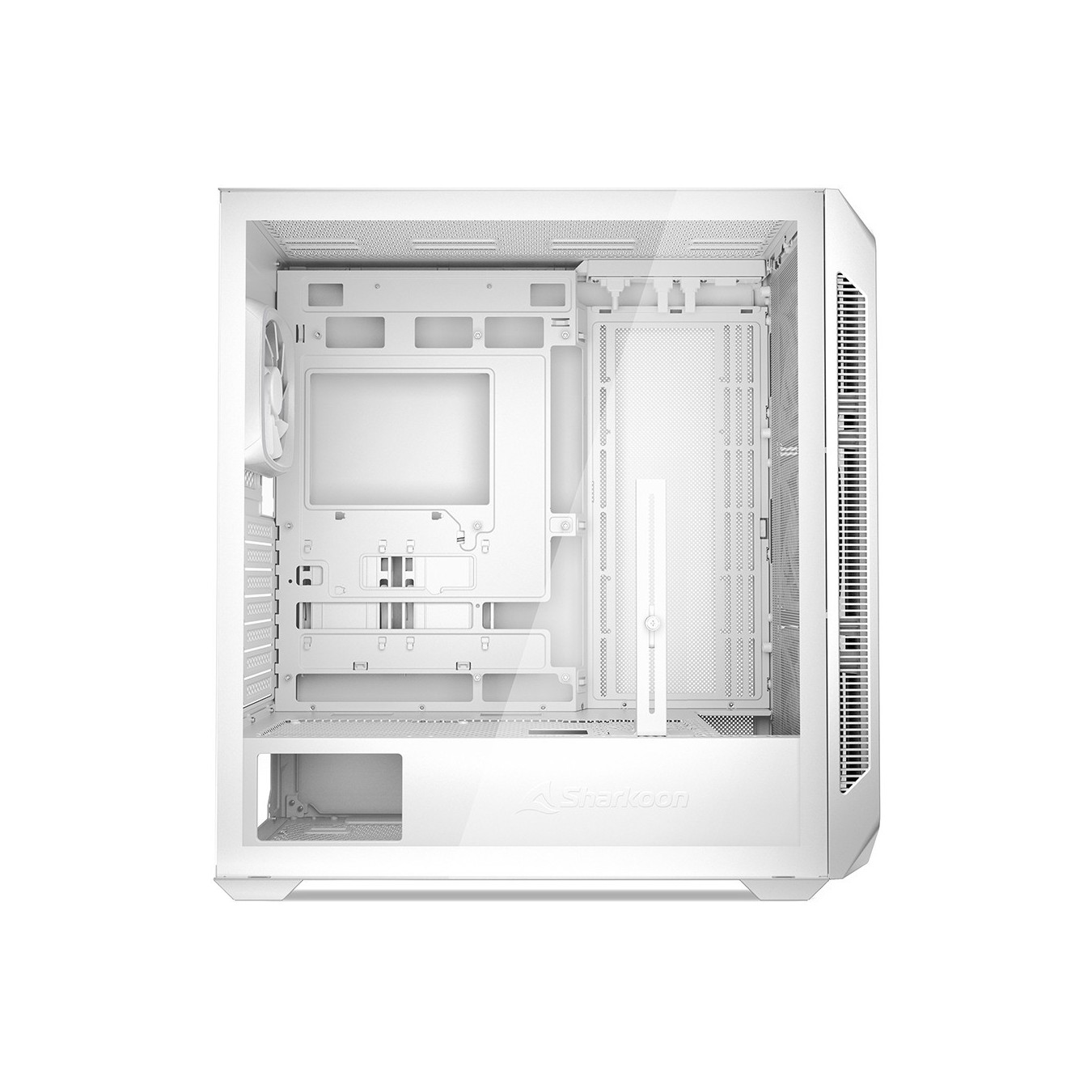Sharkoon AK5G RGB ATX Case - AK5G - White tempered glass — Buy in Cyprus with Fast Delivery