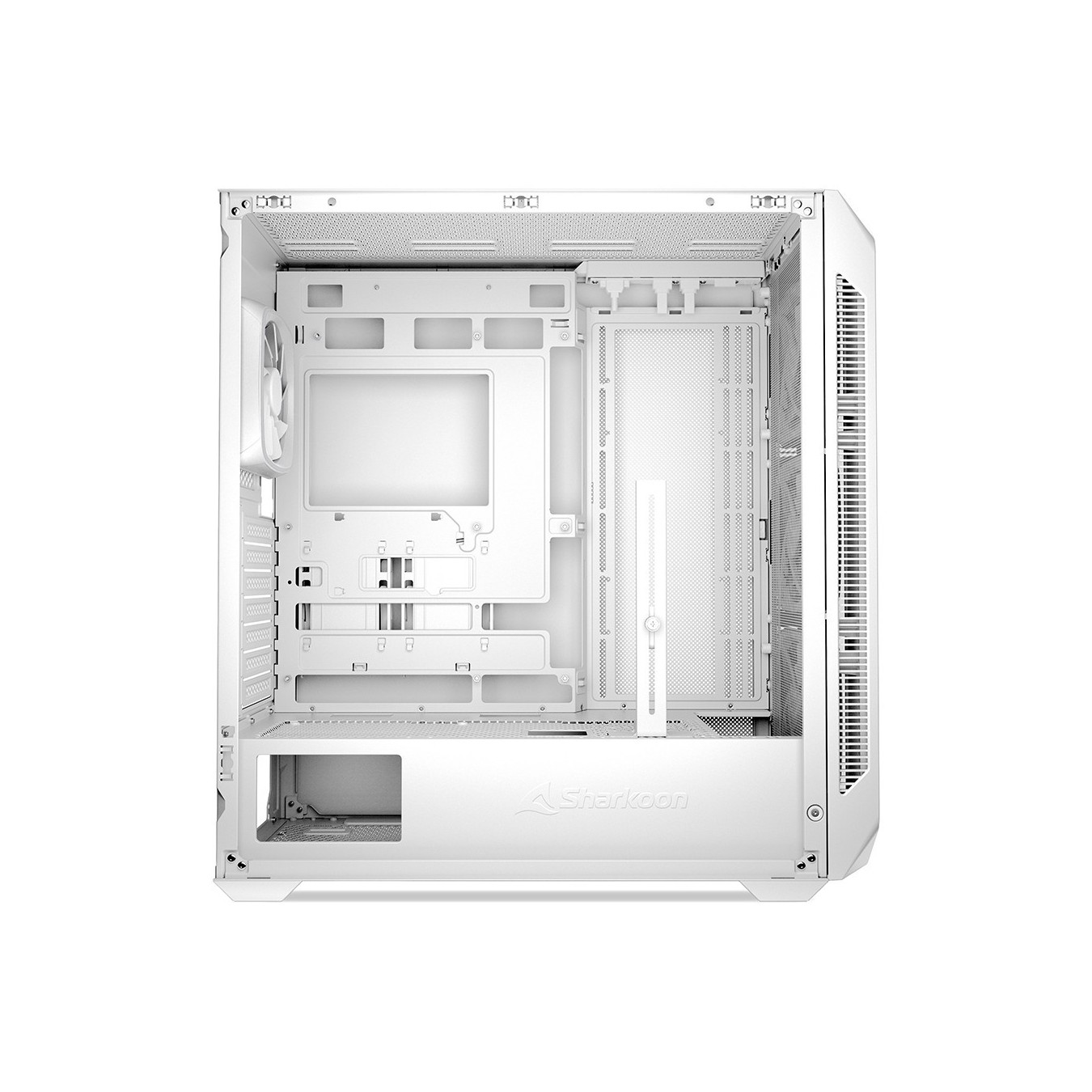 Sharkoon AK5G RGB ATX Case - AK5G - White tempered glass — Buy in Cyprus with Fast Delivery