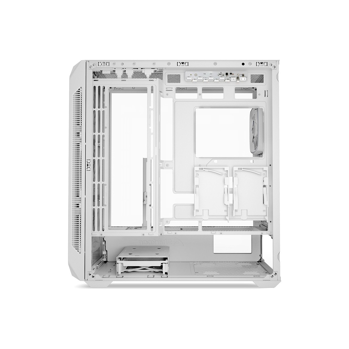 Sharkoon AK5G RGB ATX Case - AK5G - White tempered glass — Buy in Cyprus with Fast Delivery