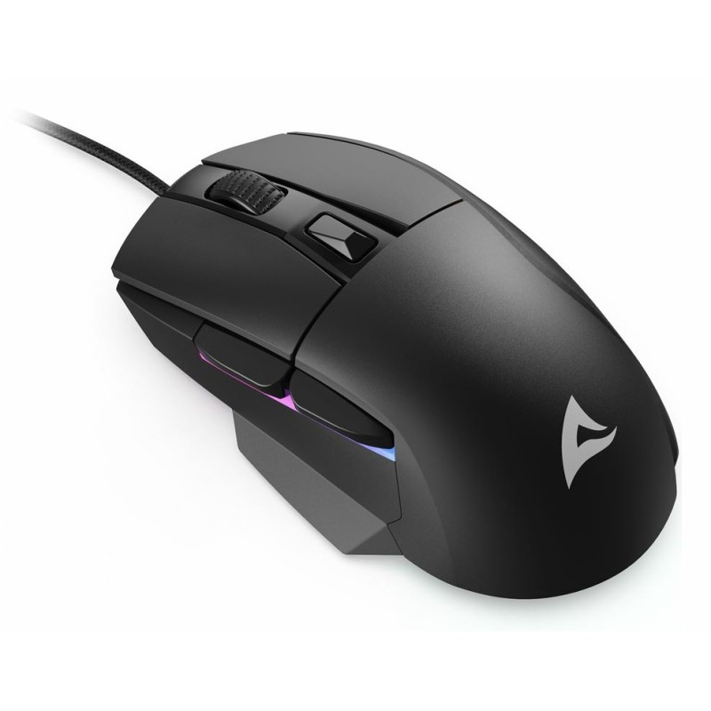 Buy Sharkoon Maus Shark SGM35 Optical Mouse - SGM35 - Black, 6 Buttons, 6400 DPI in Cyprus, Nicosia, Limassol, Larnaka, Pafos