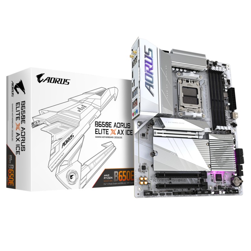 Buy GIGABYTE AORUS ELITE X AX ICE - GA-B650E - ATX AM5 B650E, DDR5, up to 256GB,... in Cyprus, Nicosia, Limassol, Larnaka, Pafos