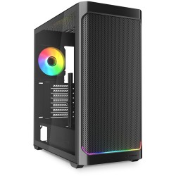 Buy Sharkoon AK4W RGB ATX 1xGlas Black - AK4W - Black tempered-glass RGB mid-tower in Cyprus, Nicosia, Limassol, Larnaka, Pafos