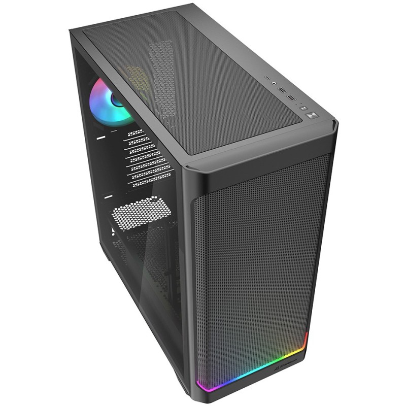 Buy Sharkoon AK4W RGB ATX 1xGlas Black - AK4W - Black tempered-glass RGB mid-tower in Cyprus, Nicosia, Limassol, Larnaka, Pafos