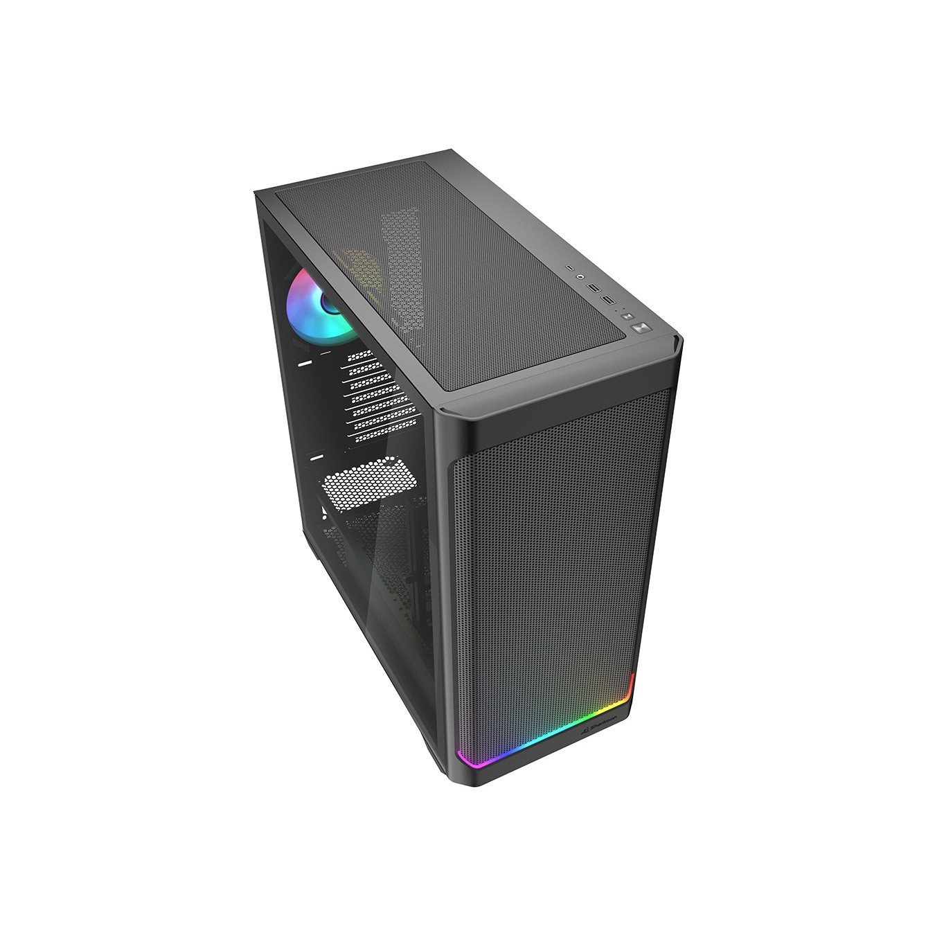 Sharkoon AK4W RGB ATX 1xGlas Black - AK4W - Black tempered-glass RGB mid-tower — Buy in Cyprus with Fast Delivery