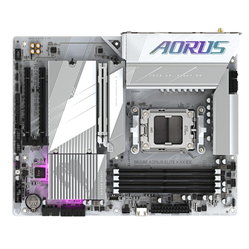Buy GIGABYTE AORUS ELITE X AX ICE - GA-B650E - ATX AM5 B650E, DDR5, up to 256GB,... in Cyprus, Nicosia, Limassol, Larnaka, Pafos