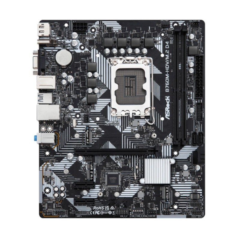 Buy ASRock B760M-HDV M.2 D4 - LGA1700 Micro-ATX Motherboard, Intel B760, DDR4, 6... in Cyprus, Nicosia, Limassol, Larnaka, Pafos