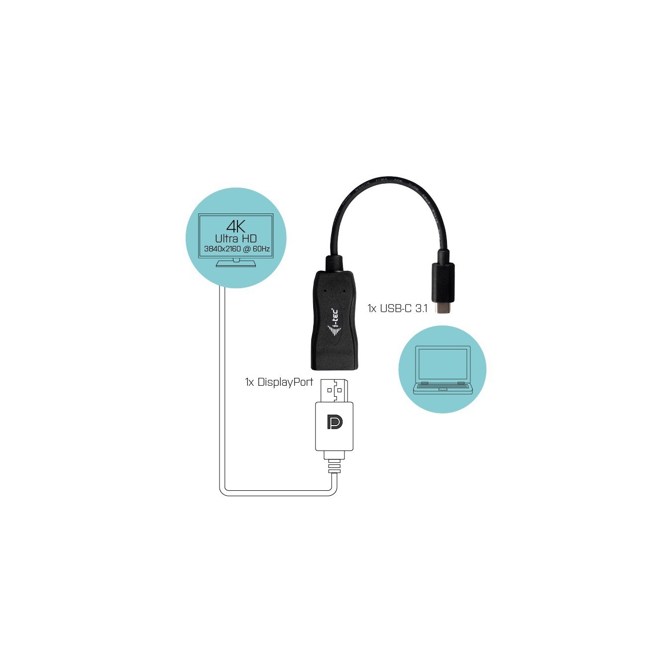 I-TEC USB-C DP ADAPTER 4K 60HZ — Buy in Cyprus with Fast Delivery